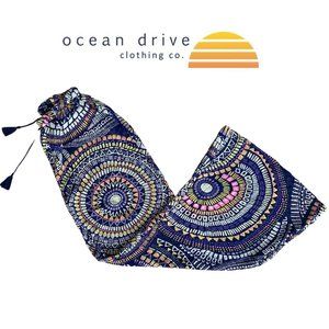 Fun Print Ocean Drive Beach Pants - L